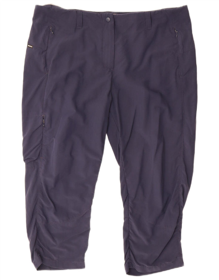 Rohan Womens Cargo Capri Trousers US 16 2XL W40 L22 Navy Blue Polyamide