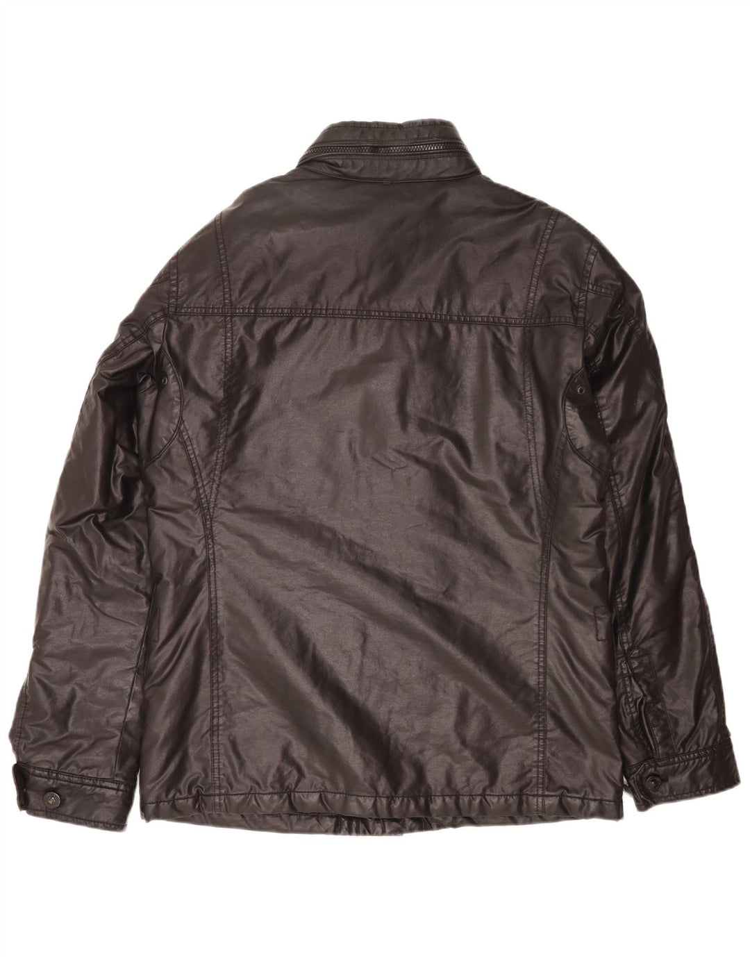 Strellson Mens Waxed Cotton Utility Jacket IT 50 Large Black Cotton