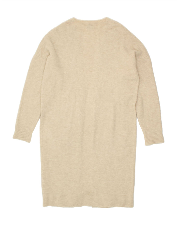 PINKO Womens Oversized Longline Open Cardigan Sweater UK 16 Large Beige Vintage Pinko and Second-Hand Pinko from Messina Hembry 