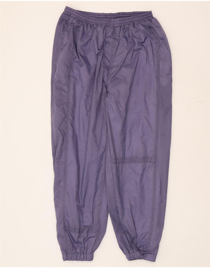 Clipper Mens Graphic Full Tracksuit Medium  Purple Colourblock Polyamide