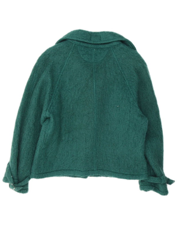 Vintage Womens Jacket UK 14 Medium Green Wool Classic