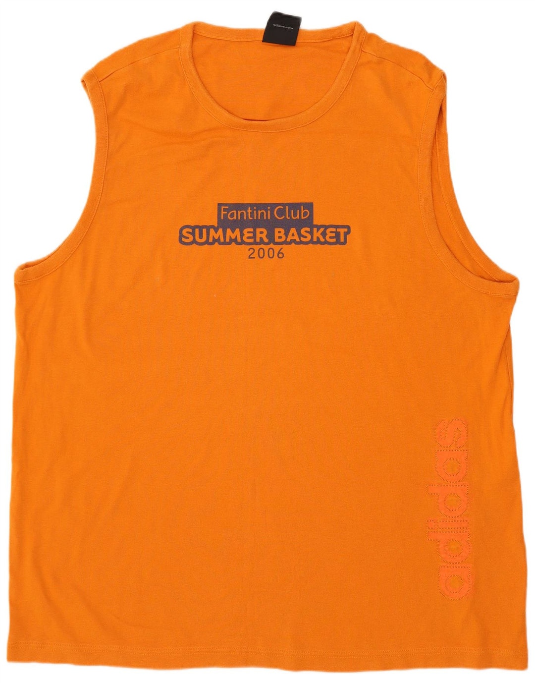 Adidas Mens Graphic Vest Top XL Orange Cotton