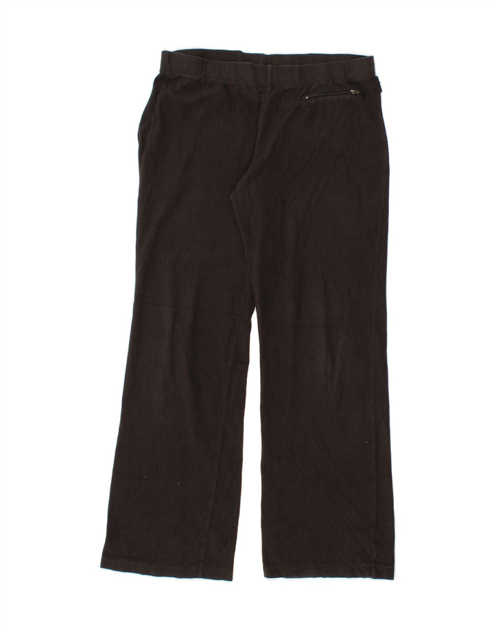 COLUMBIA Womens Fleece Tracksuit Trousers UK 8 Small  Black Polyester Vintage Columbia and Second-Hand Columbia from Messina Hembry 