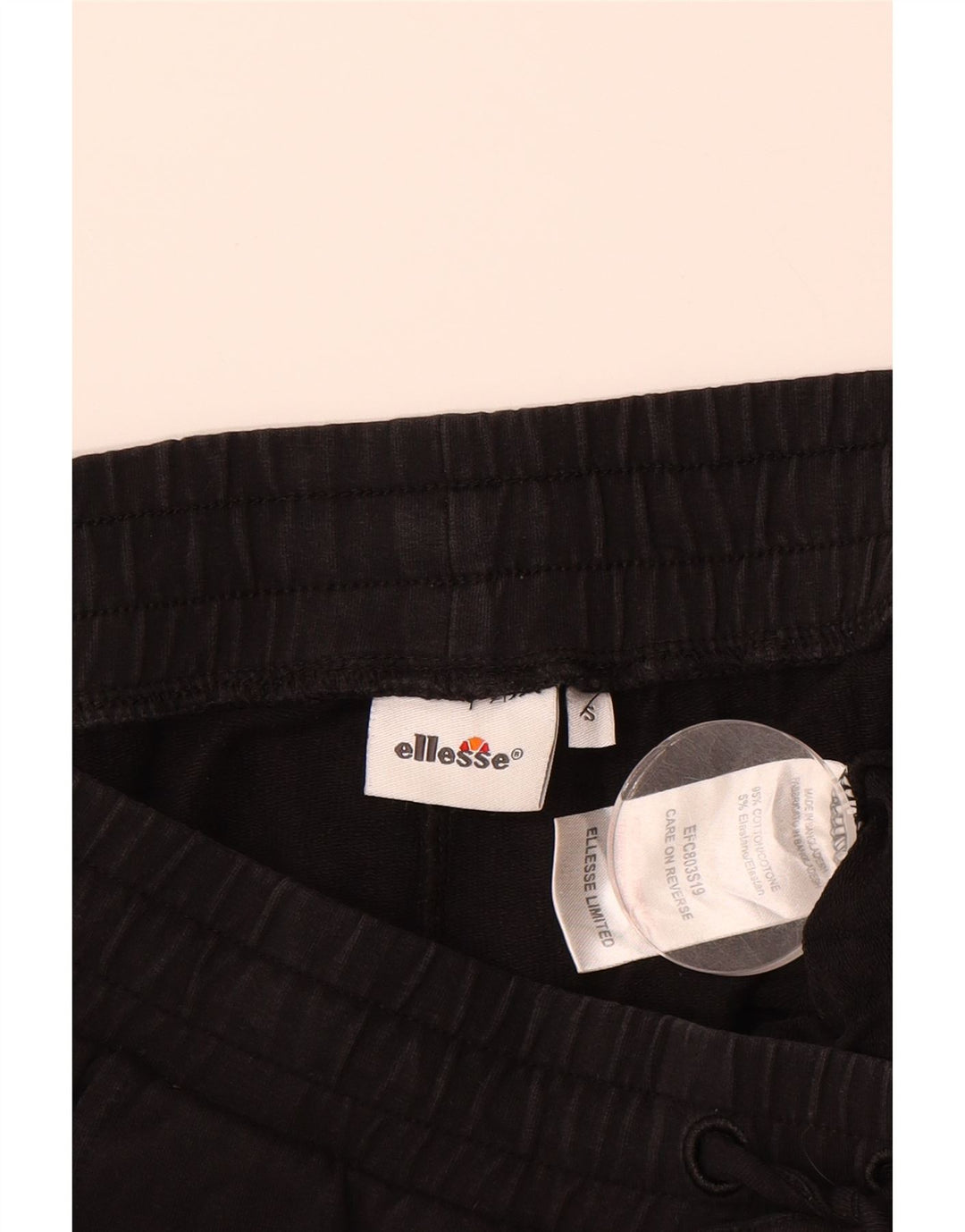 ELLESSE Womens Tracksuit Trousers UK 10 Small  Black Cotton