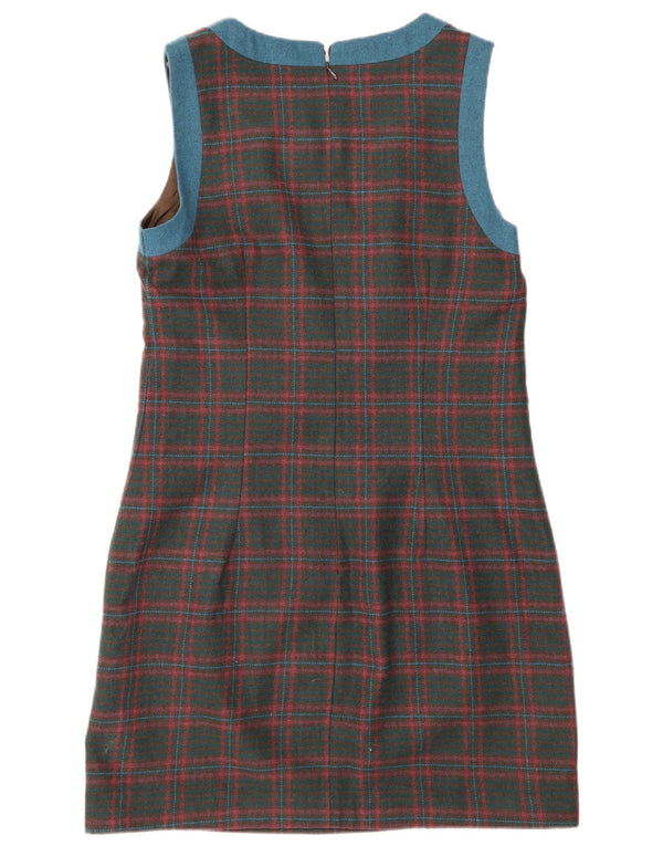 JOE BROWNS Womens Sleeveless Sheath Dress UK 12 Medium Red Check Polyester