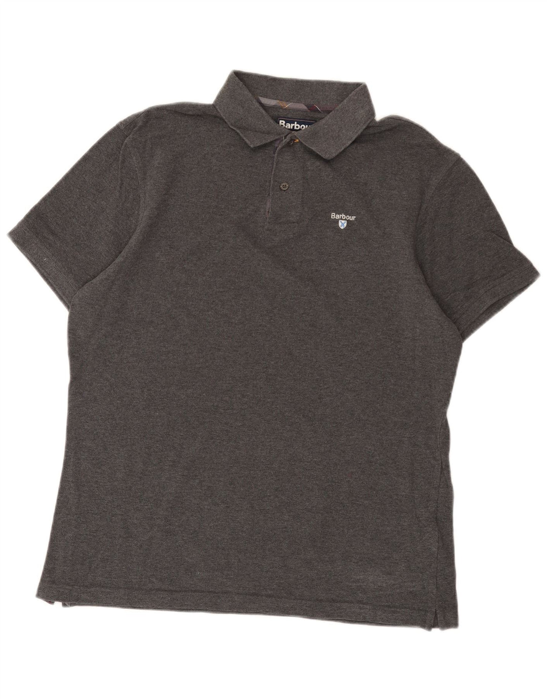 Barbour Mens Polo Shirt XL Grey Cotton