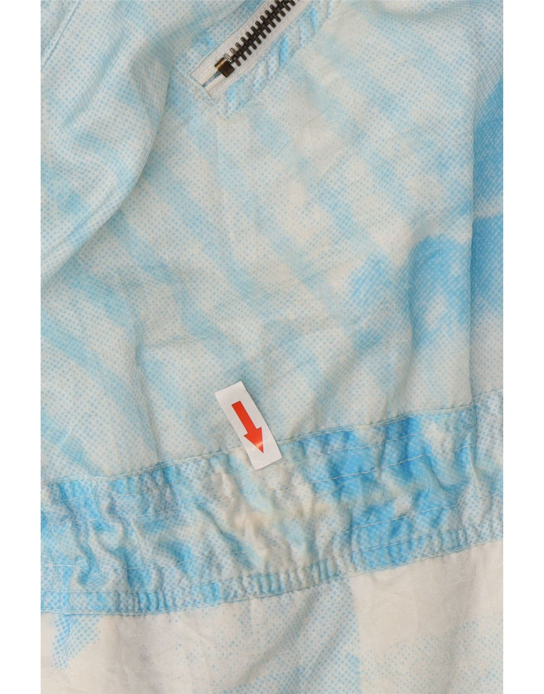 Vintage Mens Windbreaker Jacket UK 42 XL Blue Tie Dye Polyamide Retro