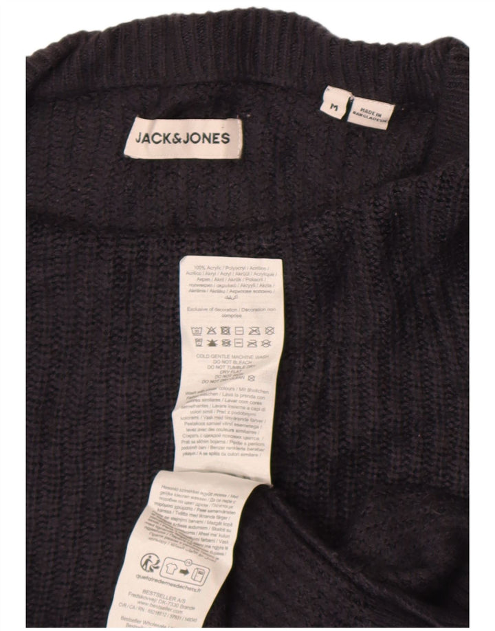 Jack & Jones Mens Crew Neck Jumper Sweater Medium Navy Blue