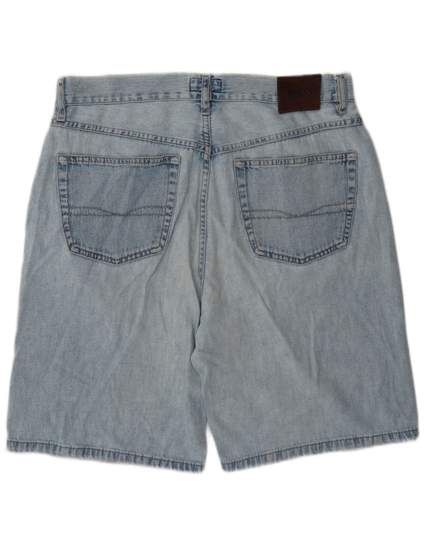 Hugo Boss Mens Denim Shorts W35 Large Blue