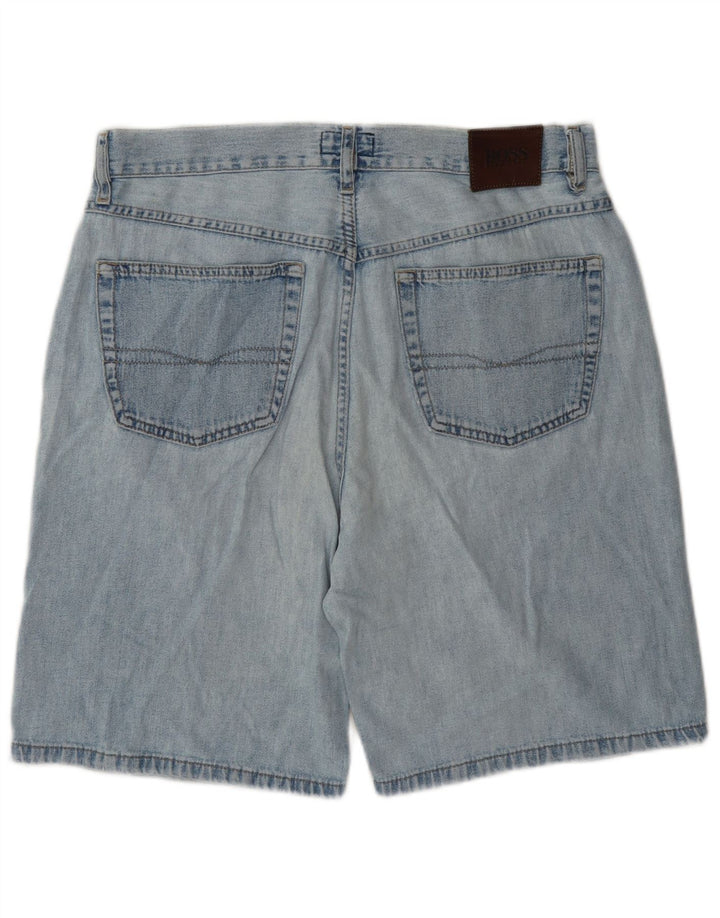 Hugo Boss Mens Denim Shorts W35 Large Blue