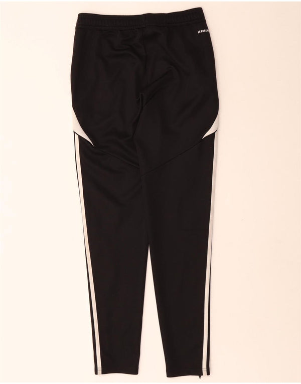 Adidas Boys Aeroready Tracksuit Trousers 13-14 Years Black Colourblock