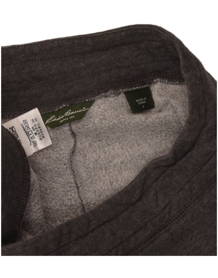 EDDIE BAUER Womens Tracksuit Trousers UK 10 Small  Grey Cotton