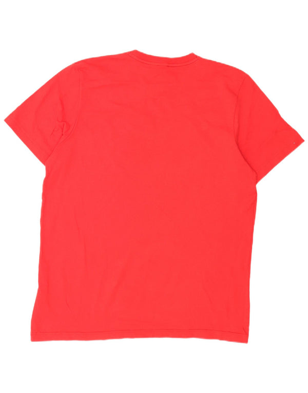 Adidas Mens Graphic T-Shirt Top XL Red Cotton