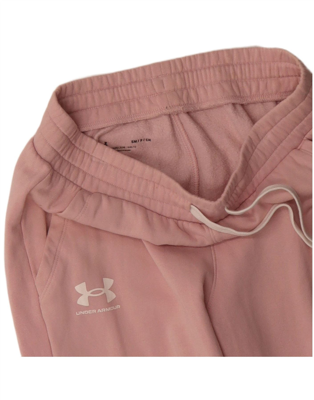 UNDER ARMOUR Womens Tracksuit Trousers Joggers UK 8 Small  Pink Cotton