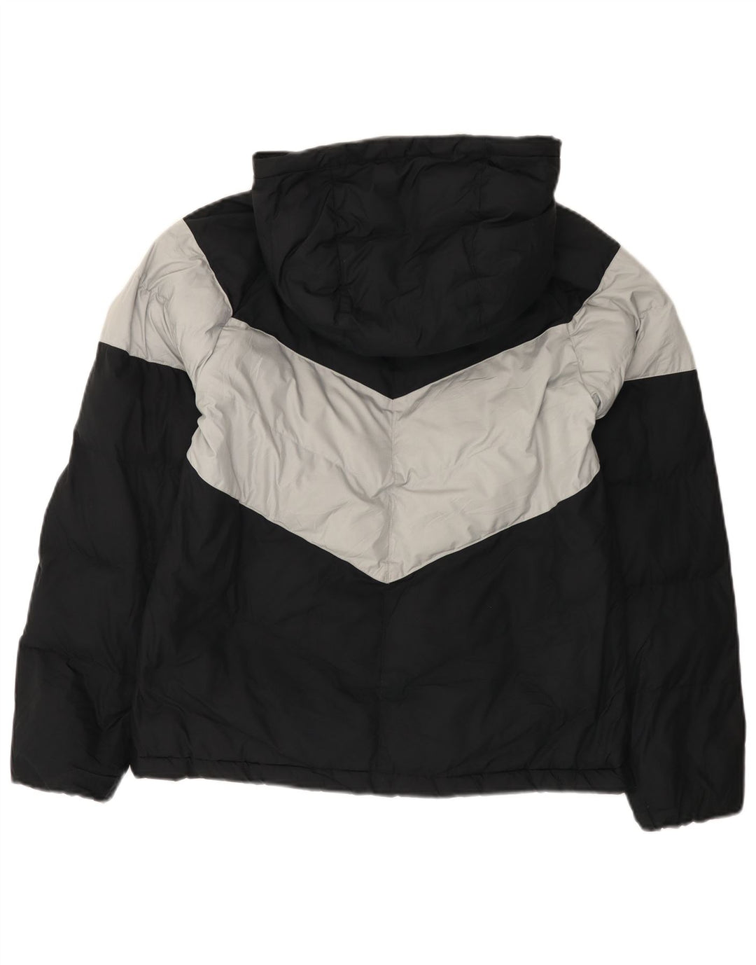 Nike Boys Hooded Padded Jacket 13-14 Years XL  Black Colourblock Polyester