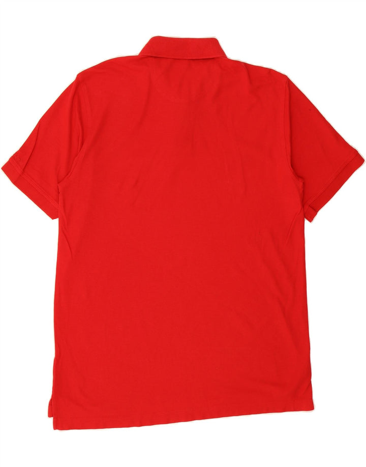 IZOD Mens Polo Shirt Large Red Cotton Vintage Izod and Second-Hand Izod from Messina Hembry 