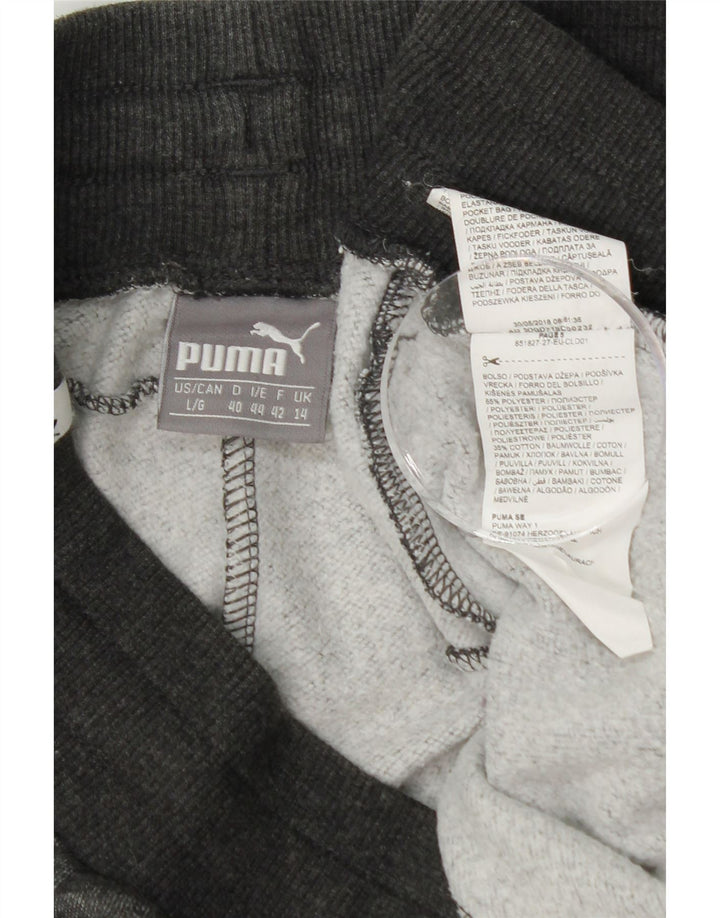 PUMA Womens Tracksuit Trousers Joggers UK 14 Large Grey Polyester Vintage Puma and Second-Hand Puma from Messina Hembry 