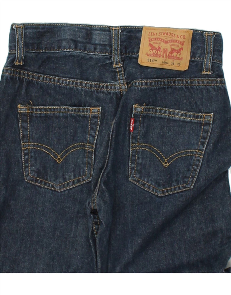 LEVI'S Boys 514 Straight Jeans 9-10 Years W25 L25  Navy Blue Cotton | Vintage Levi's | Thrift | Second-Hand Levi's | Used Clothing | Messina Hembry 