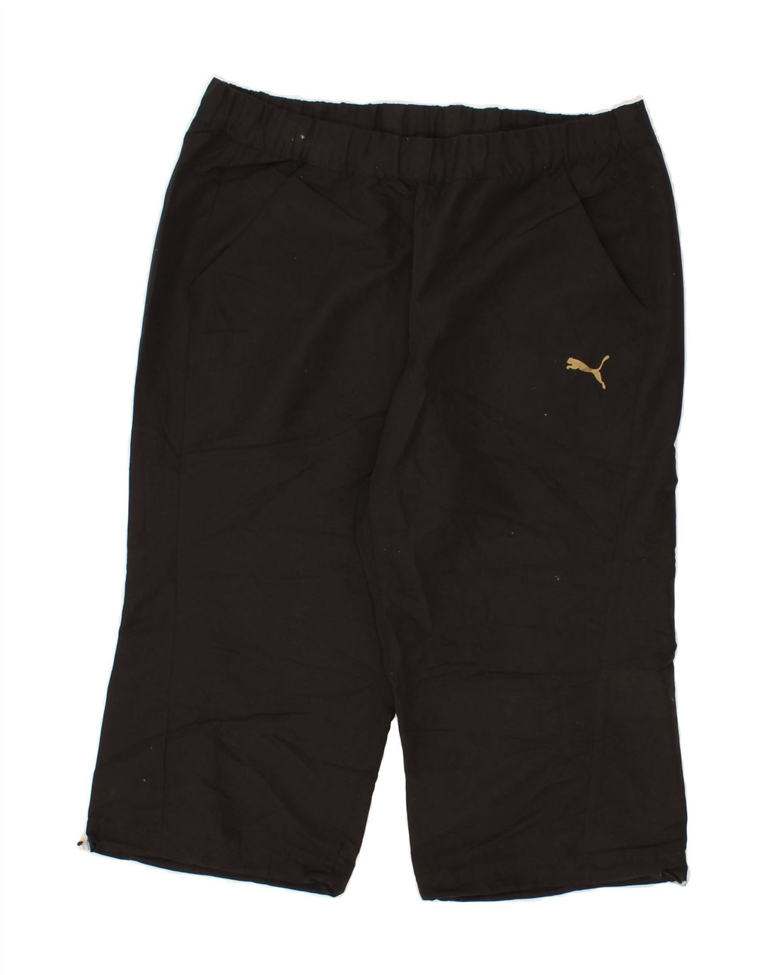 PUMA Womens Bermuda Sport Shorts UK 14 Large Black Polyester Vintage Puma and Second-Hand Puma from Messina Hembry 