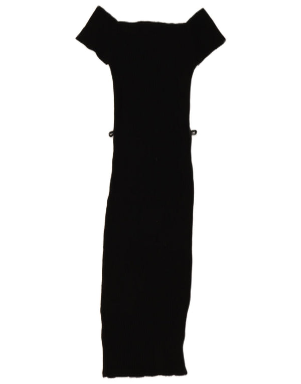 Lipsy Womens by Michelle Keegan Off Shoulder Bodycon Dress UK 8 Small Black