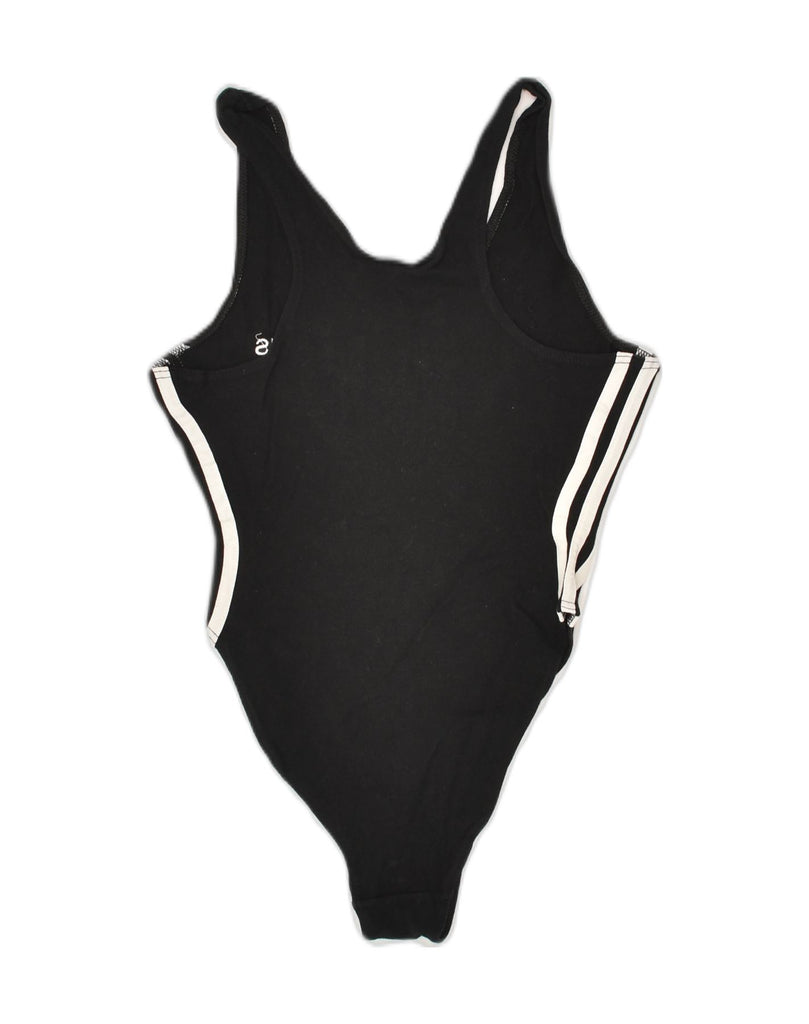 ADIDAS Womens Swimwear UK 8 Small Black Cotton | Vintage Adidas | Thrift | Second-Hand Adidas | Used Clothing | Messina Hembry 