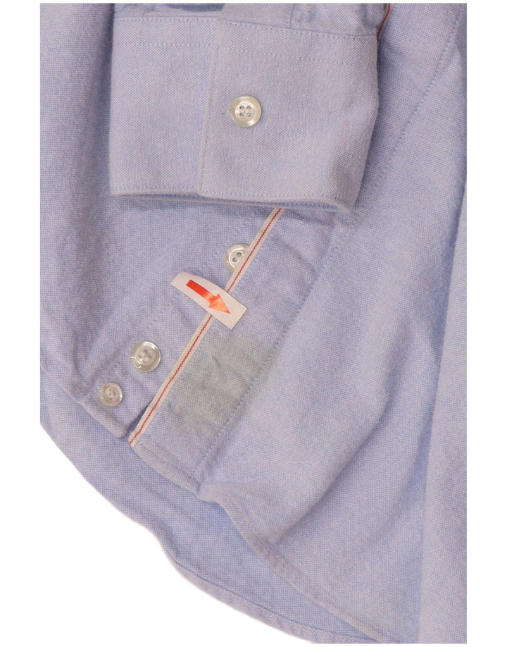 EMPORIO ARMANI Mens Shirt Size 39 15 1/2 Medium Blue