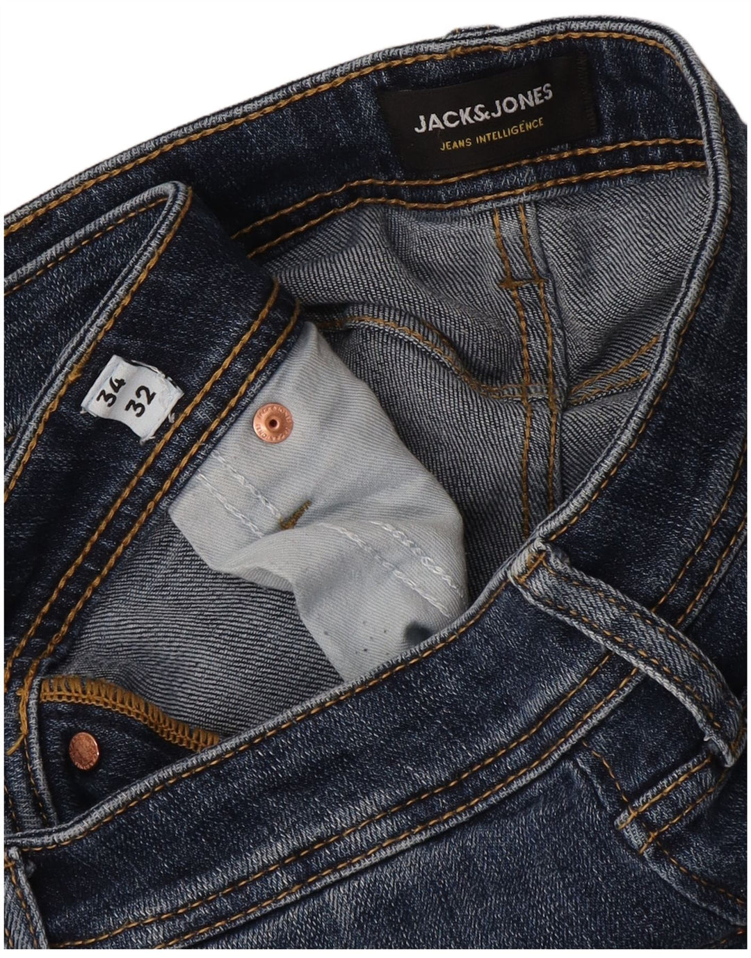 Jack & Jones Mens Mike Slim Jeans W34 L32 Blue