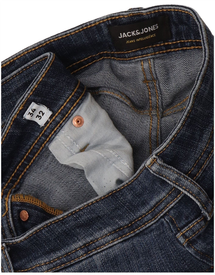 Jack & Jones Mens Mike Slim Jeans W34 L32 Blue