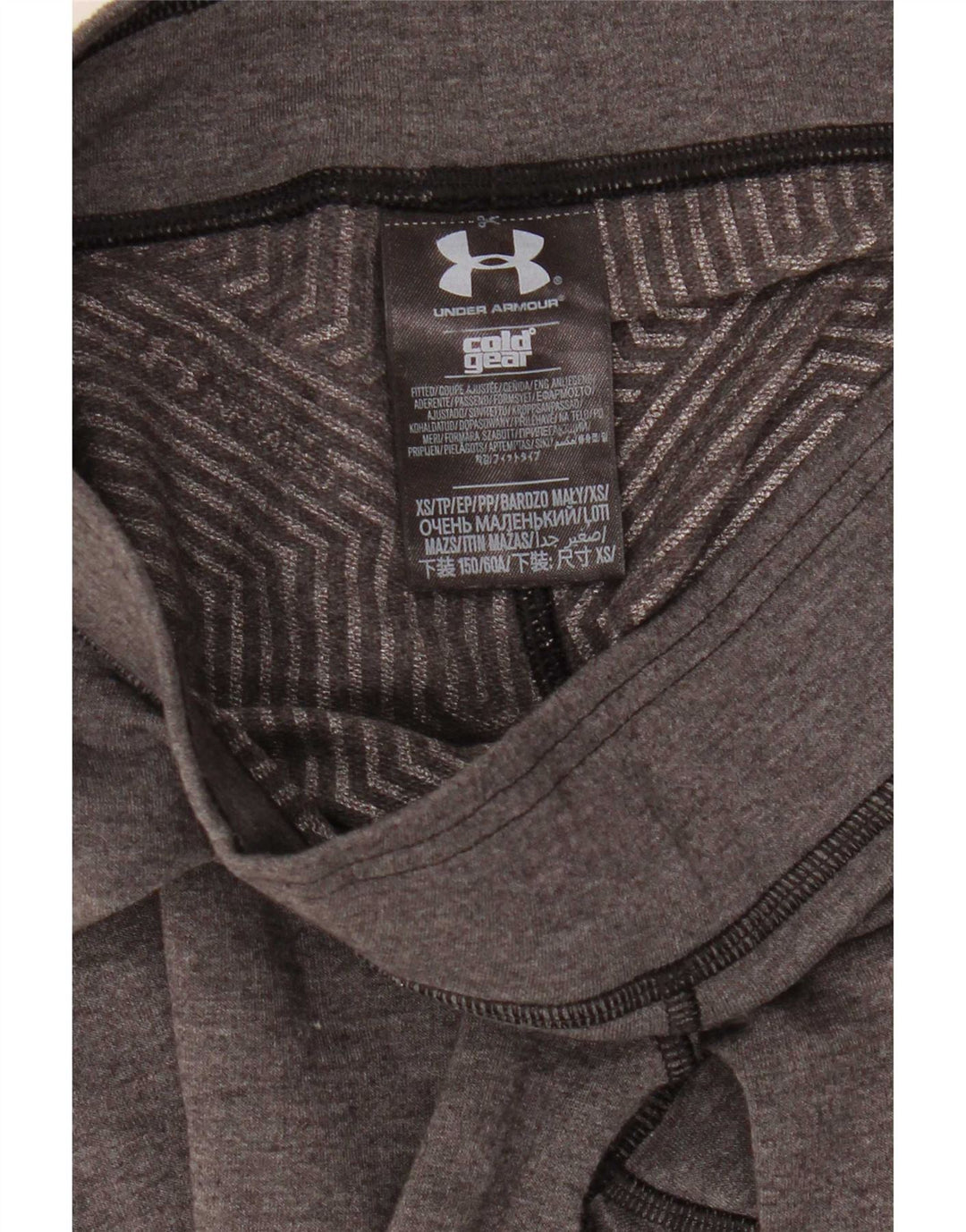 Under Armour Womens Cold Gear Leggings UK 6 XS  Grey Polyester