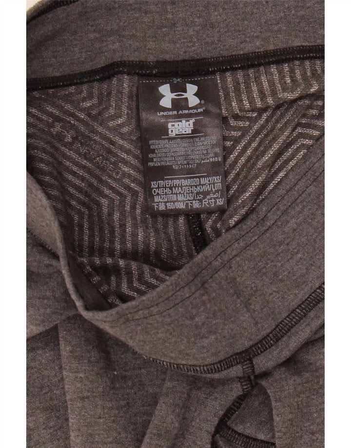 Under Armour Womens Cold Gear Leggings UK 6 XS  Grey Polyester