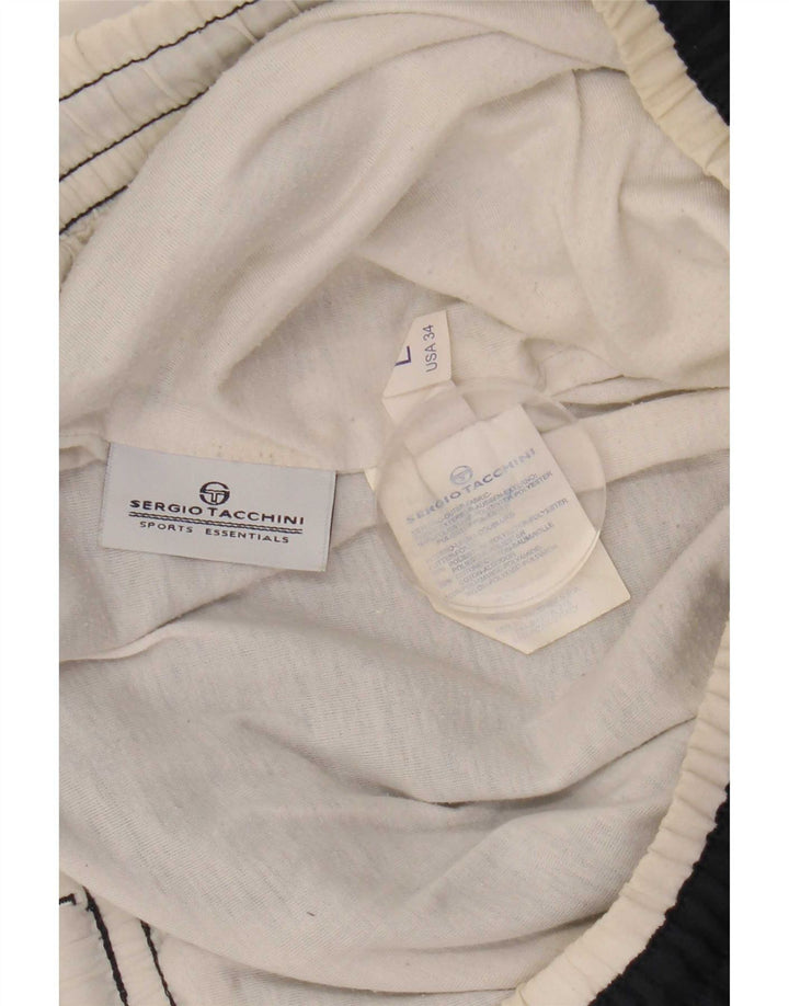 Sergio Tacchini Mens Tracksuit Trousers Joggers Large  Navy Blue Polyester