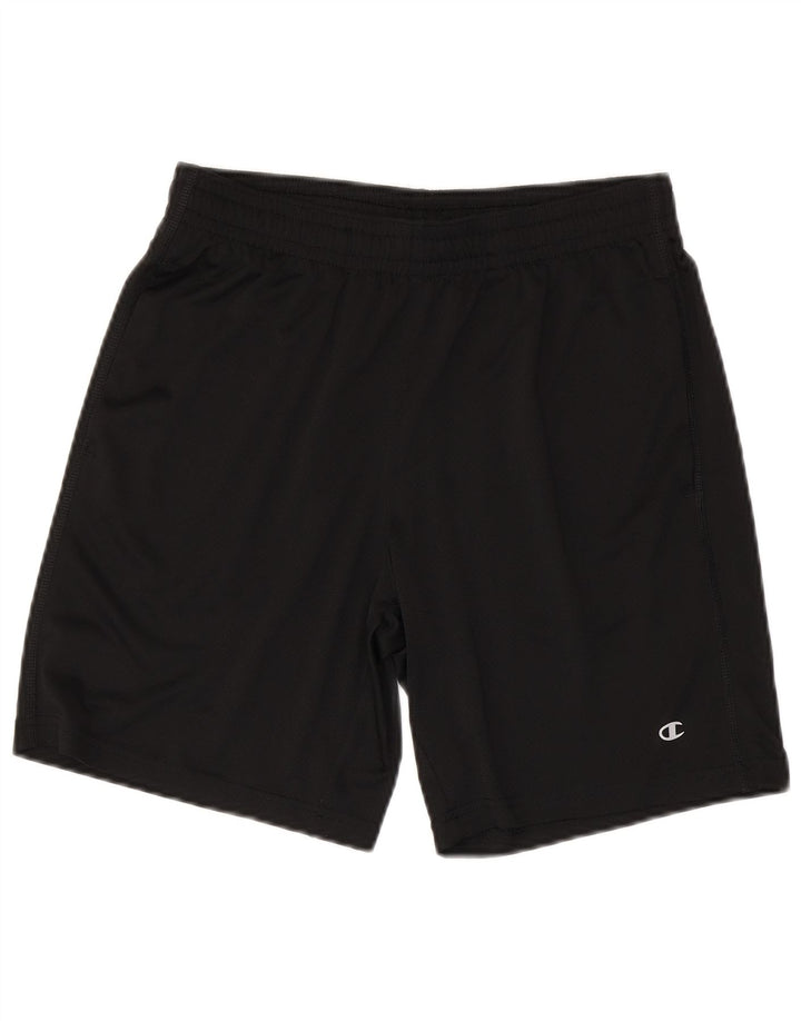 CHAMPION Mens Sport Shorts Small  Black Polyester