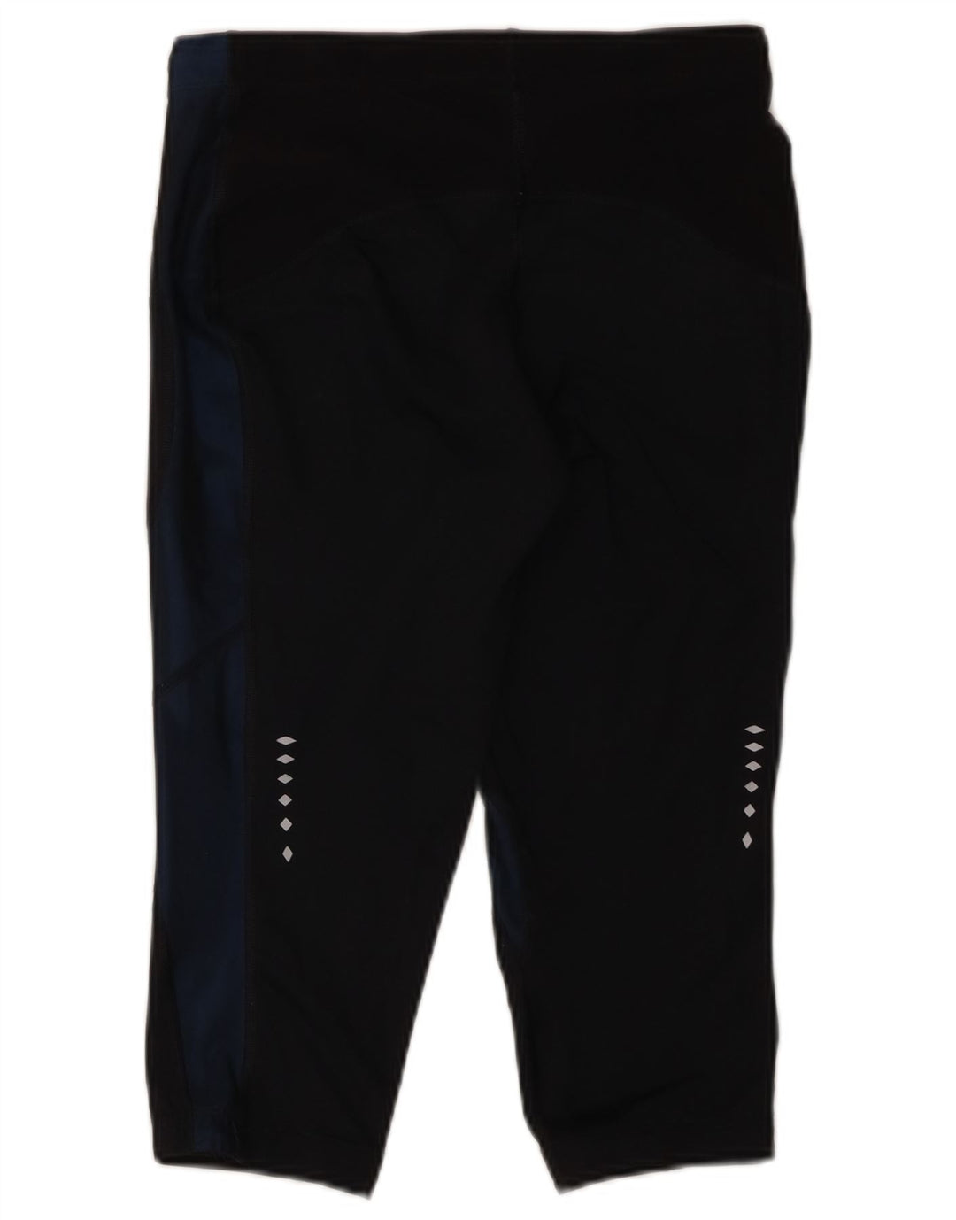 Asics Womens Capri Leggings UK 12 Medium Black Polyester