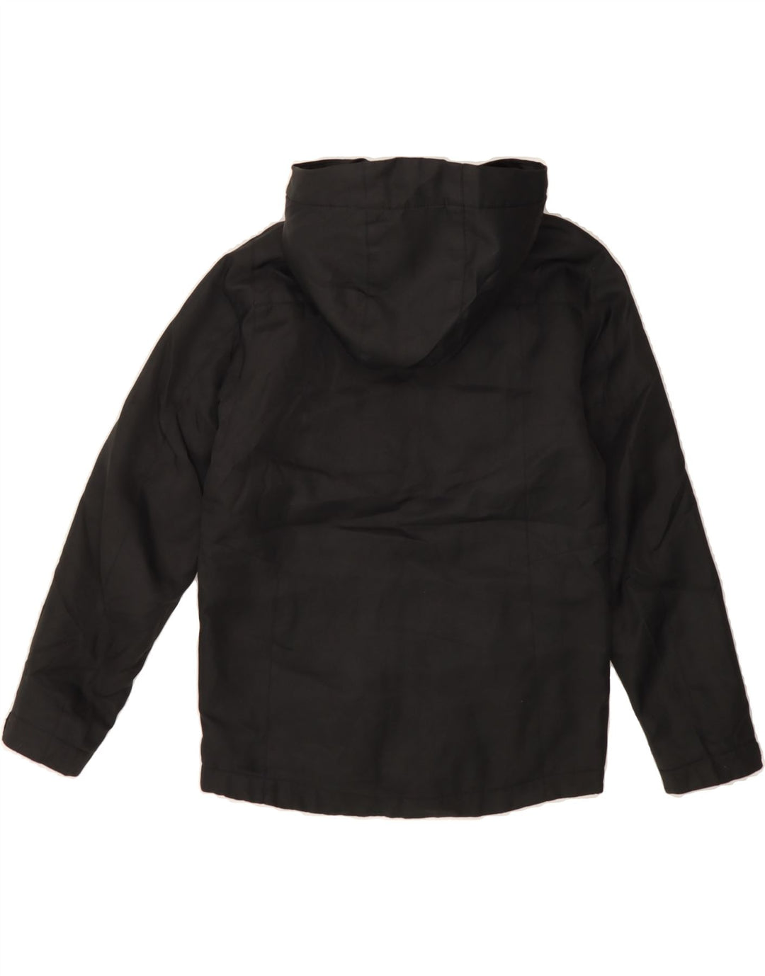 JACK & JONES Boys Hooded Windbreaker Jacket 9-10 Years Black Polyester Vintage Jack & Jones and Second-Hand Jack & Jones from Messina Hembry 