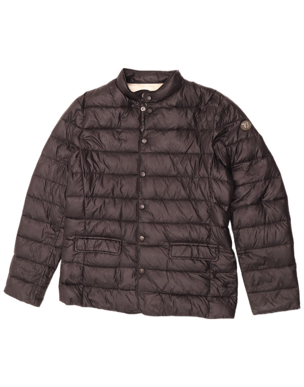 Trussardi Jeans Mens Padded Jacket IT 54 2XL Black Polyamide