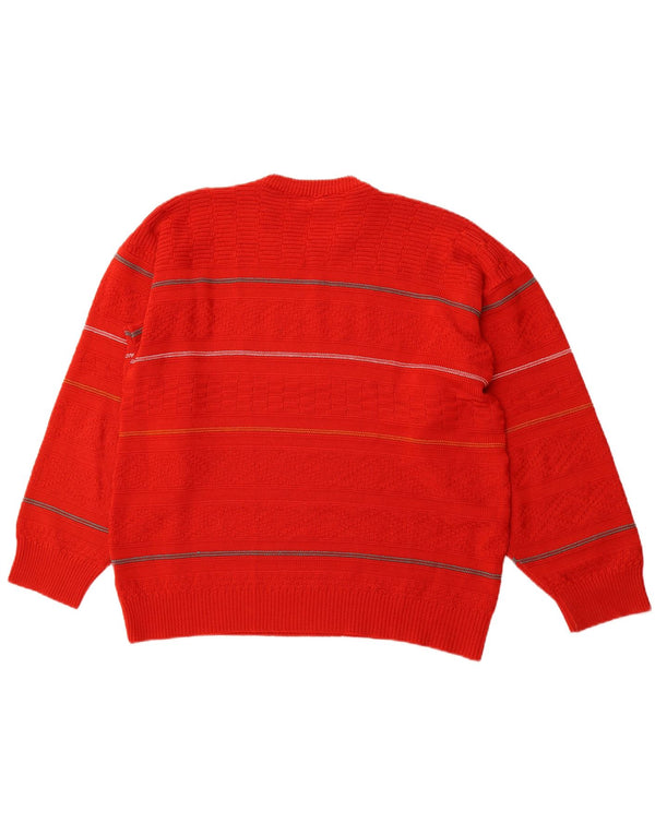 GUCCI Mens Crew Neck Jumper Sweater Medium Red Striped