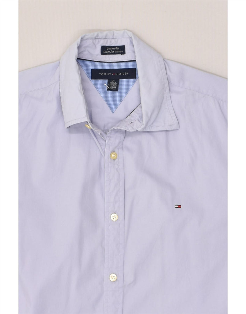 TOMMY HILFIGER Mens Custom Fit Shirt Small Blue Cotton | Vintage Tommy Hilfiger | Thrift | Second-Hand Tommy Hilfiger | Used Clothing | Messina Hembry 