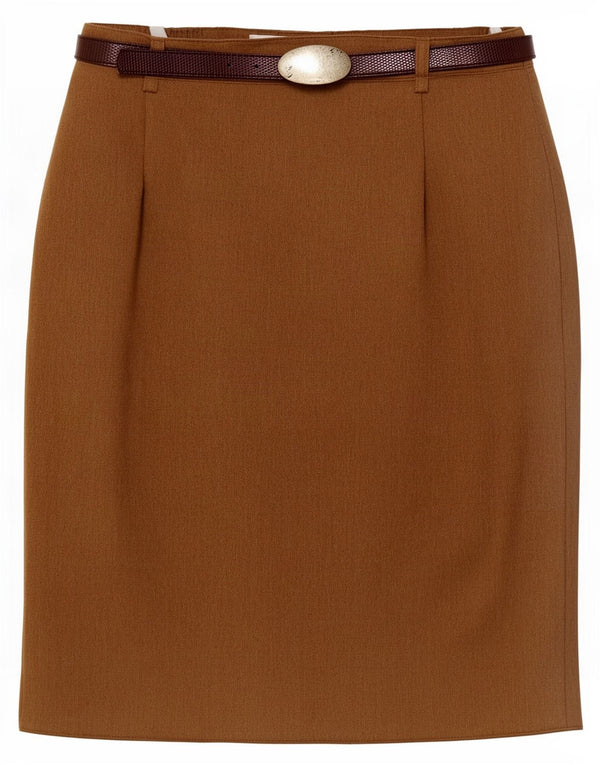Steilmann Womens Pencil Skirt UK 14 Medium W30 Brown New Wool