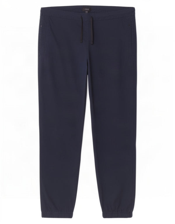 Cos Mens Joggers Trousers Medium W32 L30 Navy Blue Cotton