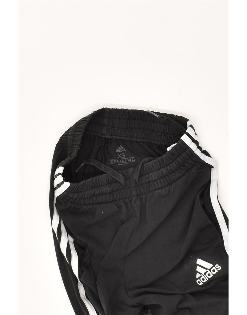 ADIDAS Womens Tracksuit Trousers UK 6 XS Black Cotton Vintage Adidas and Second-Hand Adidas from Messina Hembry 