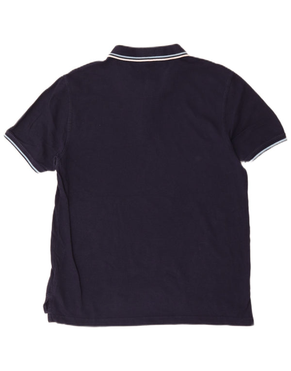 Pierre Cardin Mens Regular Fit Polo Shirt Large Navy Blue Cotton