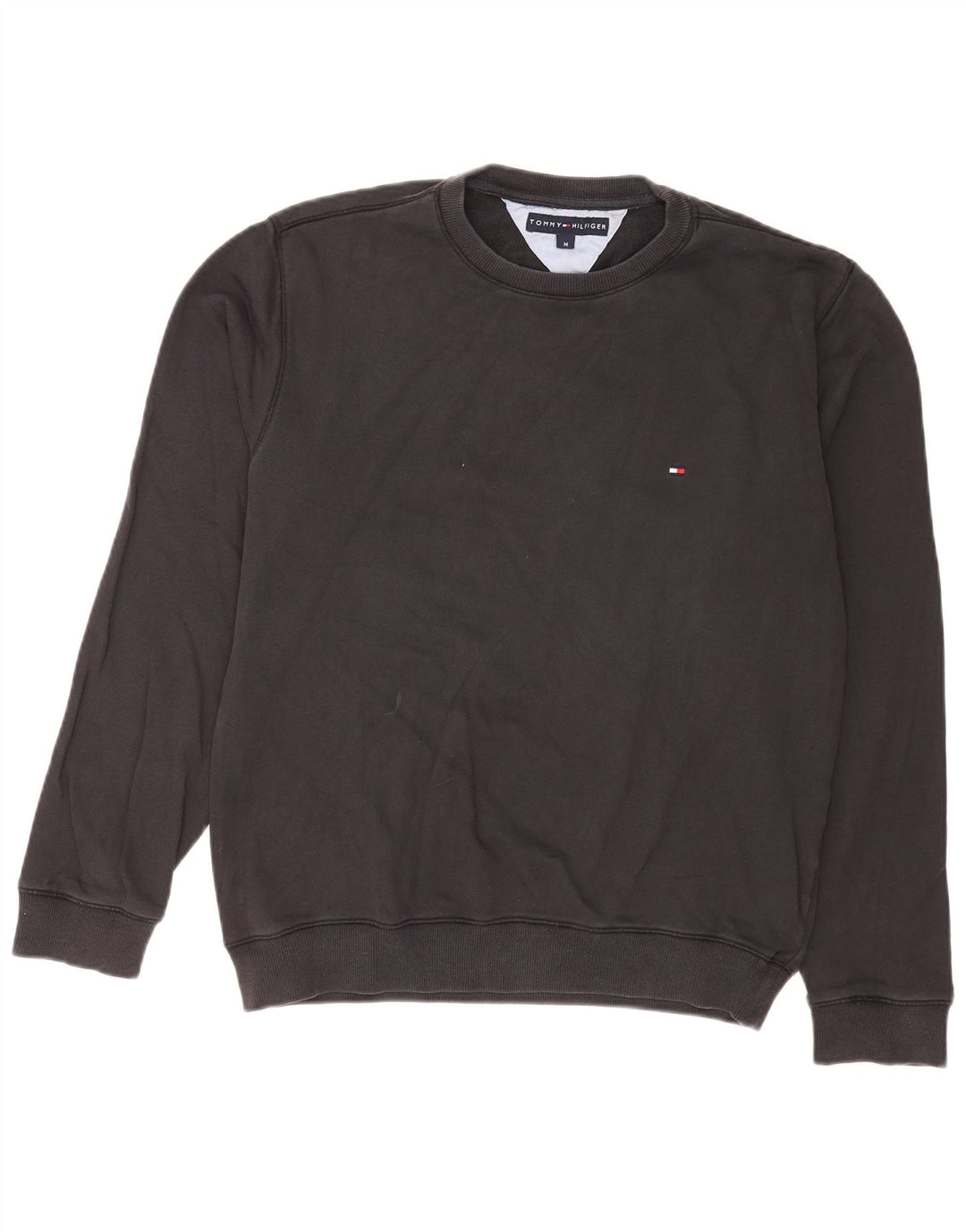 Tommy Hilfiger Mens Sweatshirt Jumper Medium Black Cotton