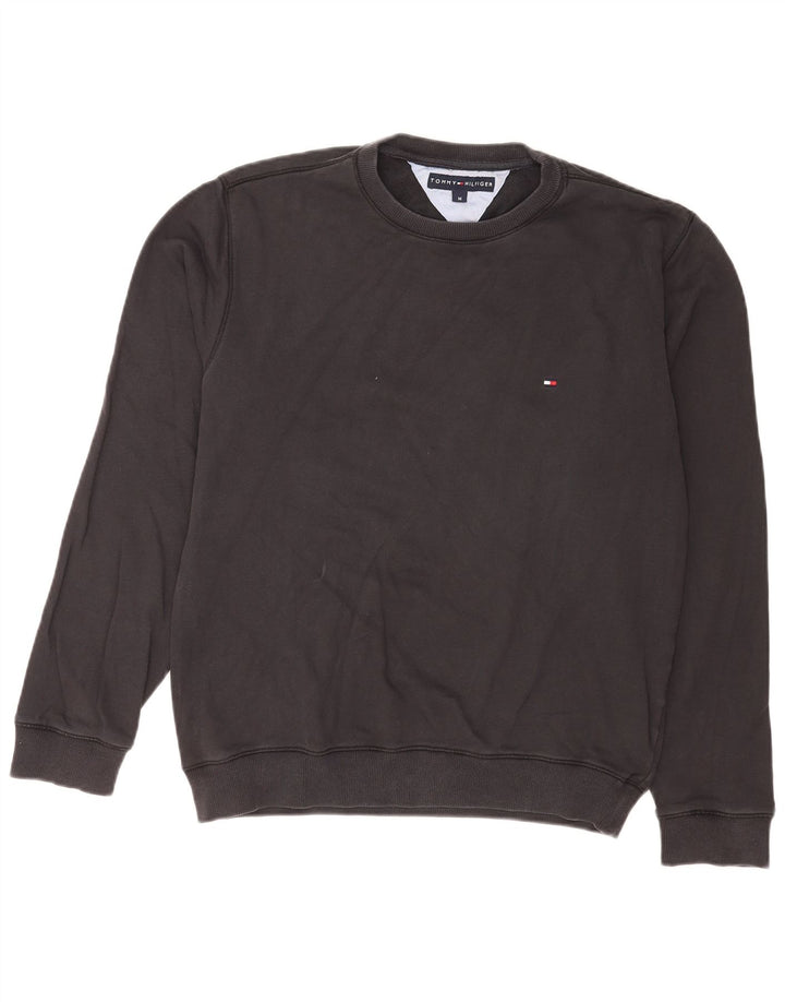 Tommy Hilfiger Mens Sweatshirt Jumper Medium Black Cotton