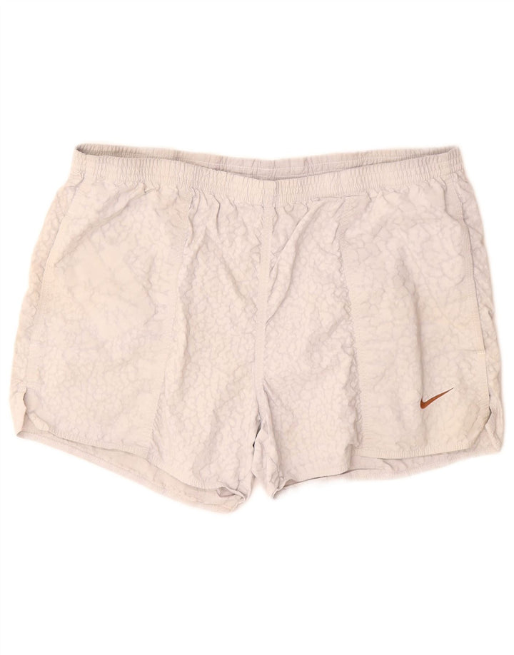 NIKE Mens Sport Shorts UK 42/44 Large  Grey Nylon