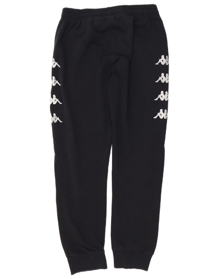 KAPPA Mens Graphic Tracksuit Trousers Joggers XL  Black Cotton