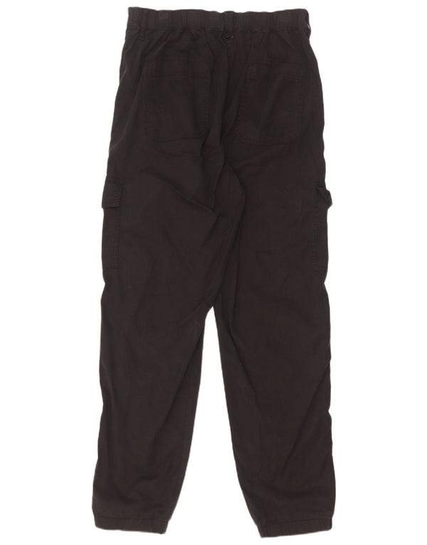 Marks & Spencer Womens Joggers Cargo Trousers UK 10 Small W28 L30 Black