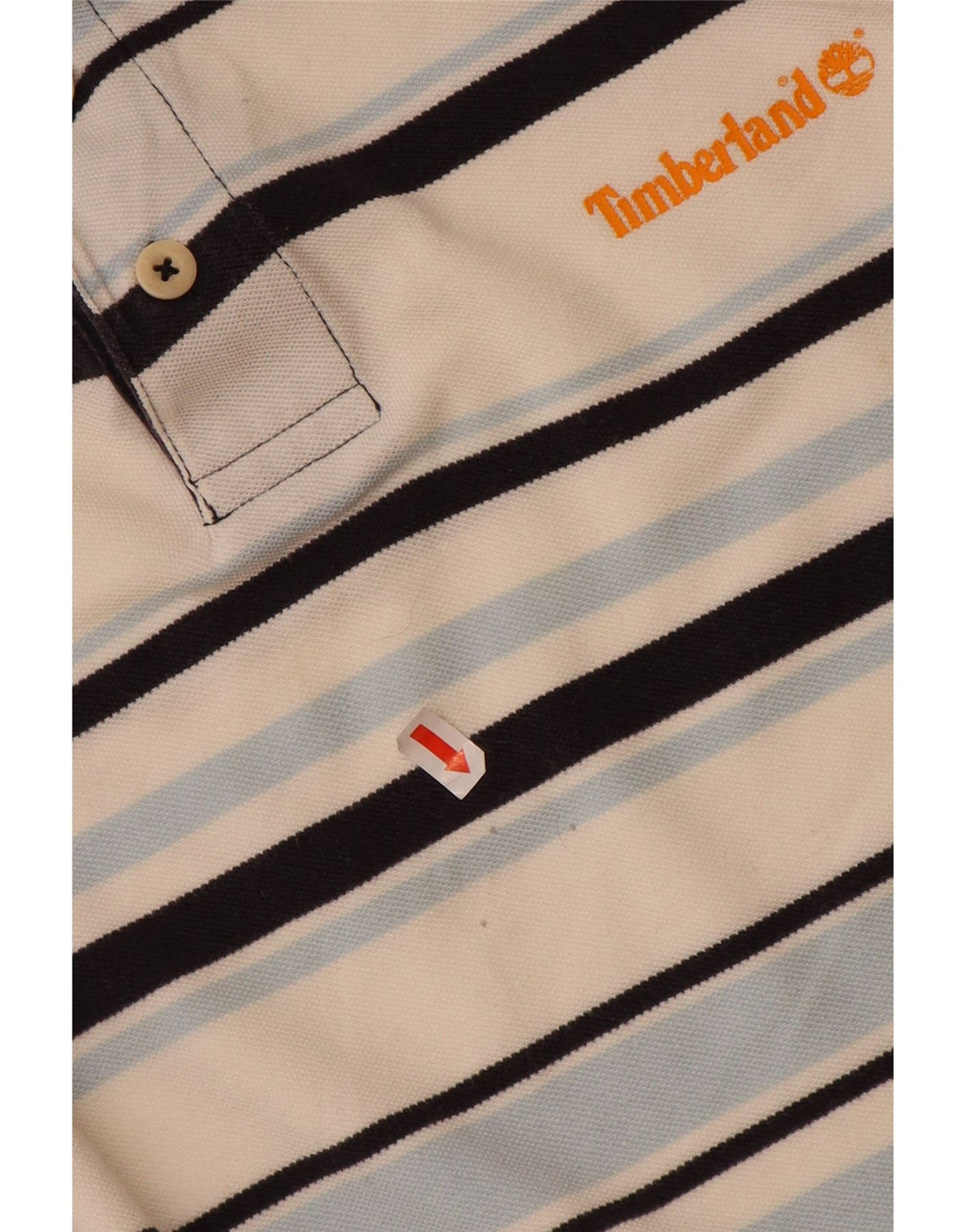 TIMBERLAND Mens Polo Shirt XL Multicoloured Striped Cotton