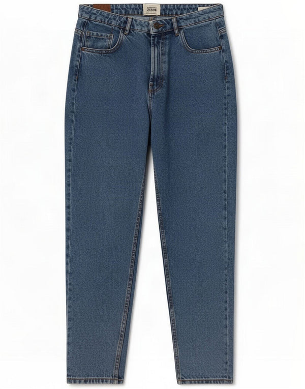 Zara Womens Trafaluc High Waist Tapered Jeans EU 42 Large W32 L28 Blue
