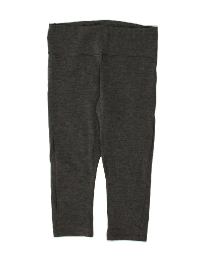 ATHLETA Womens Capri Leggings UK 16 Large  Grey Polyester Vintage Athleta and Second-Hand Athleta from Messina Hembry 