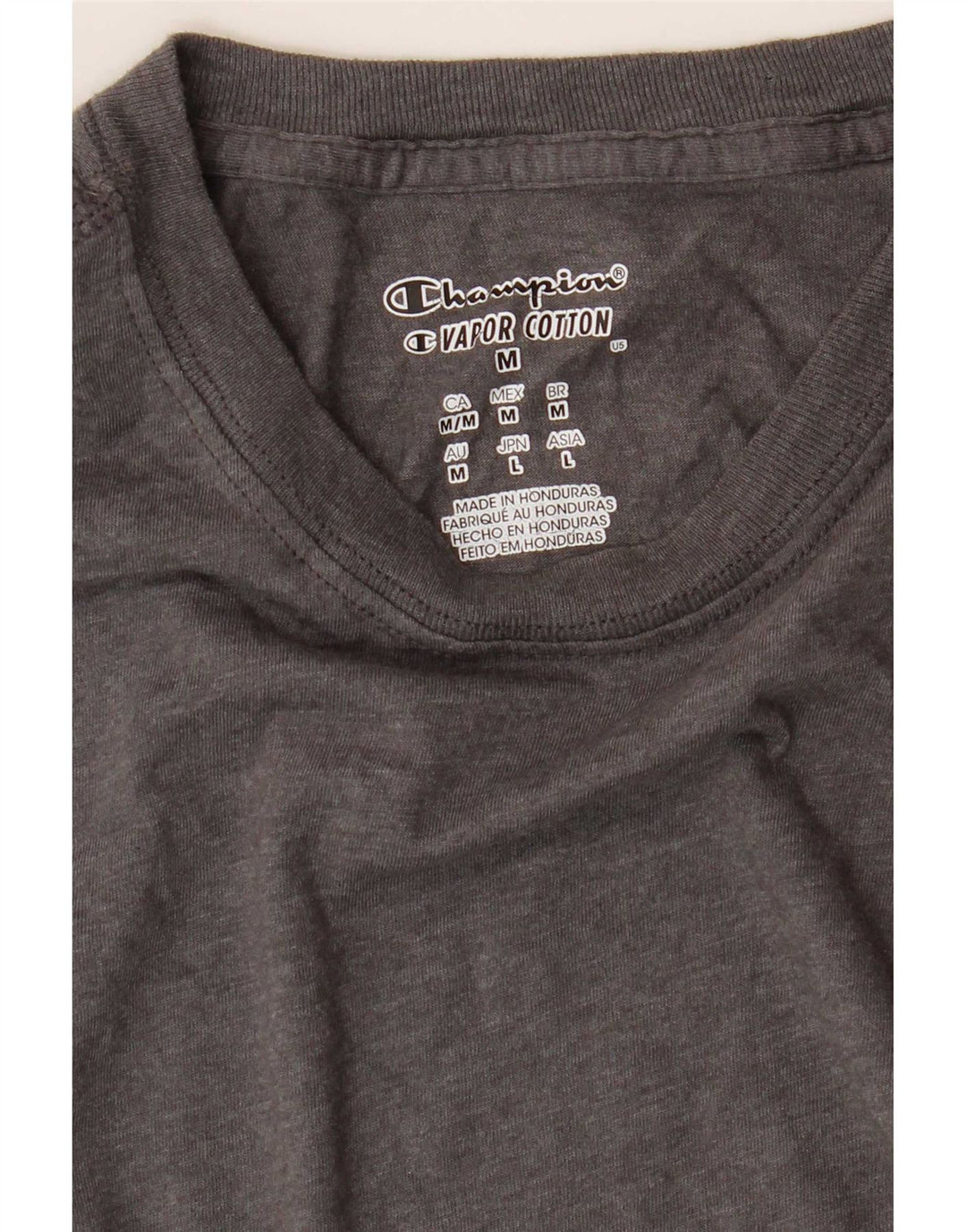 Champion Mens T-Shirt Top Medium Grey
